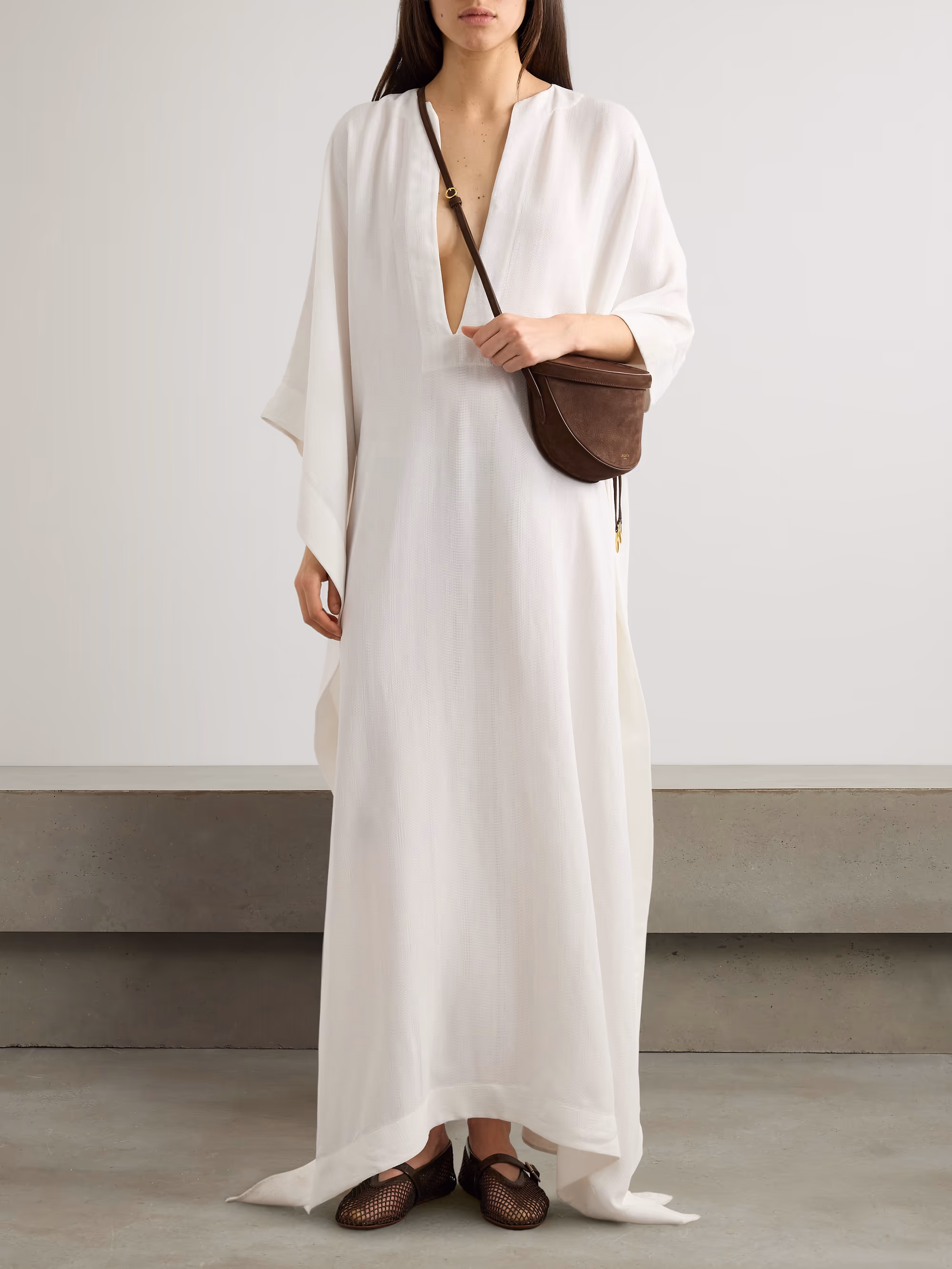 ALAÏA - Crepe maxi dress