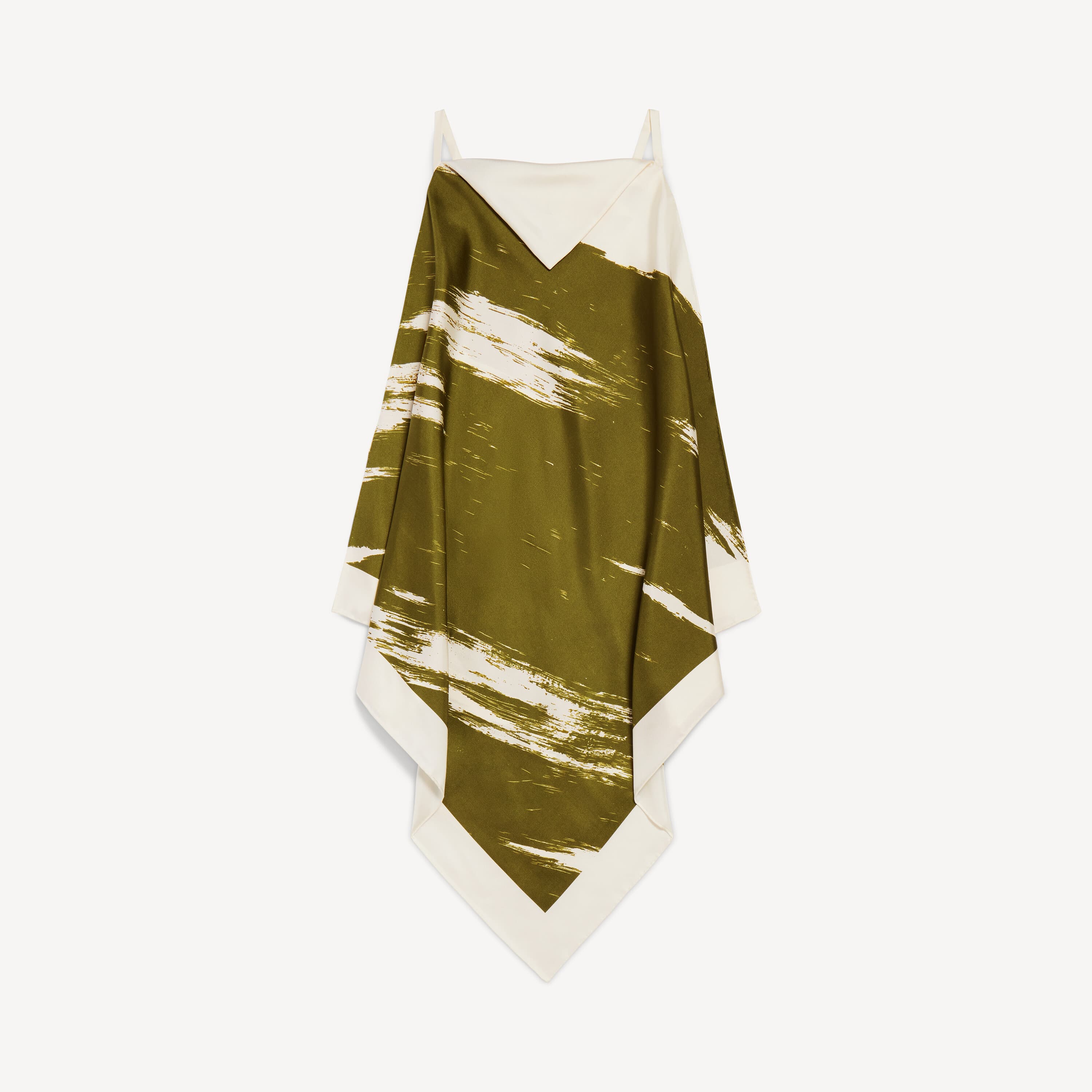 Balenciaga - Women's Brush Scratch Scarf Top in Khaki