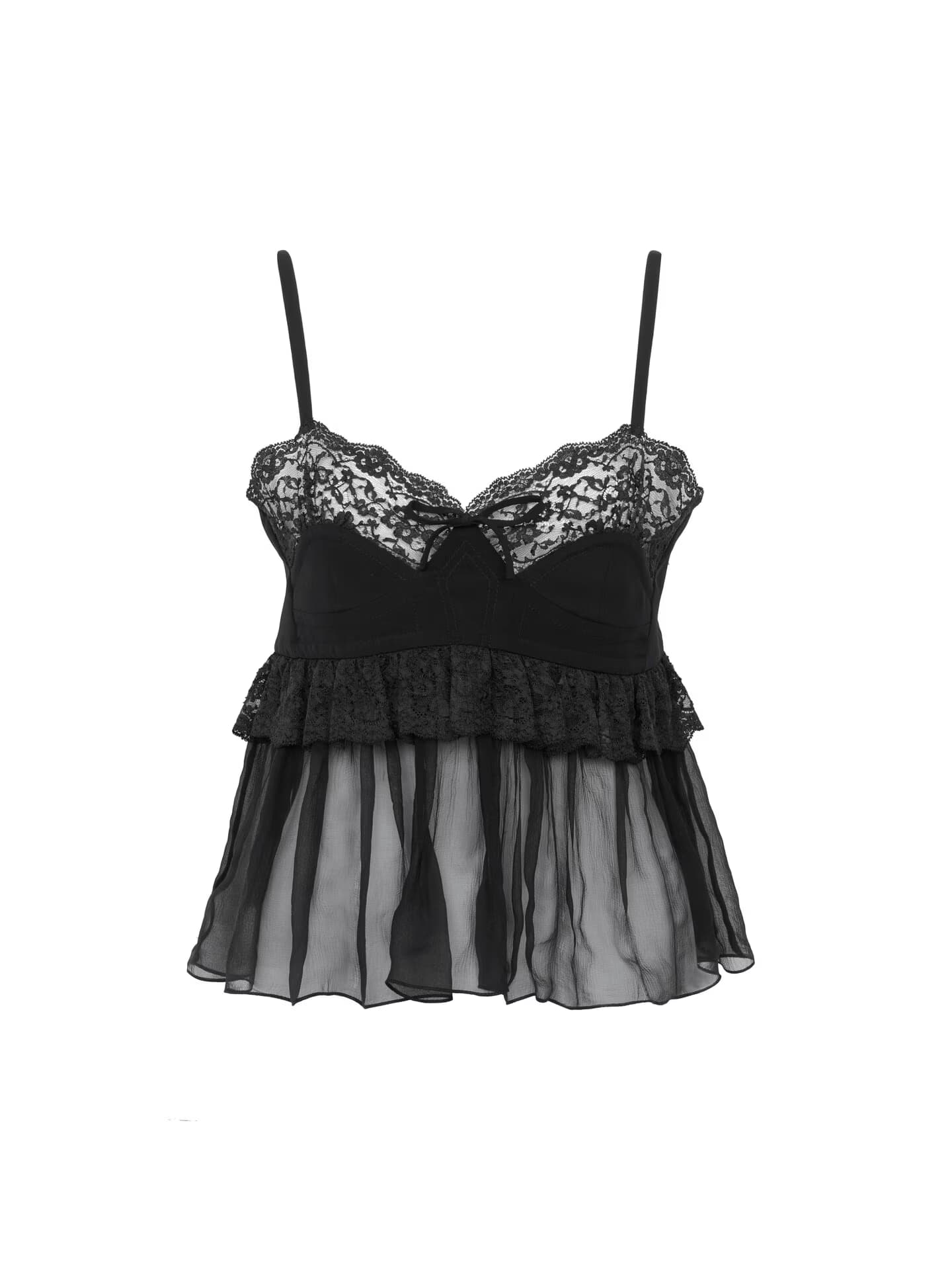 Chloé - Thin-strap lingerie top in crêpe de chine
