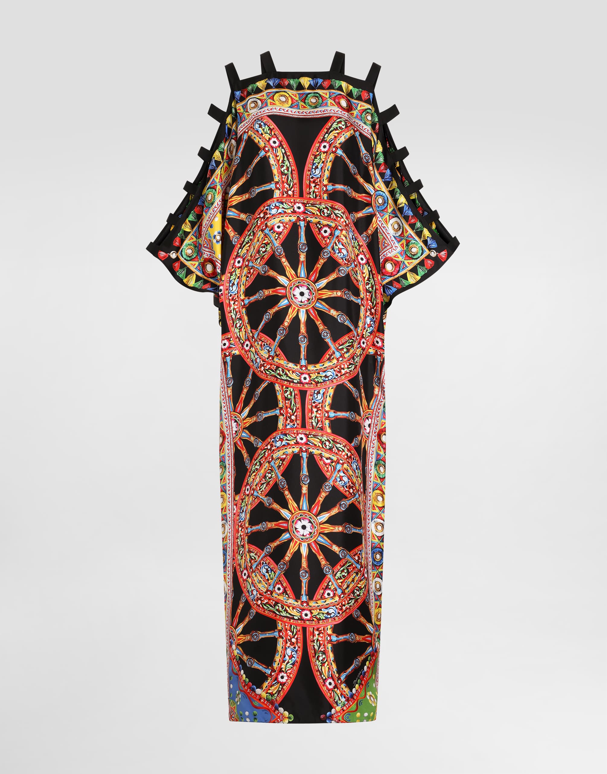 Dolce & Gabbana - Carretto-print twill kaftan dress