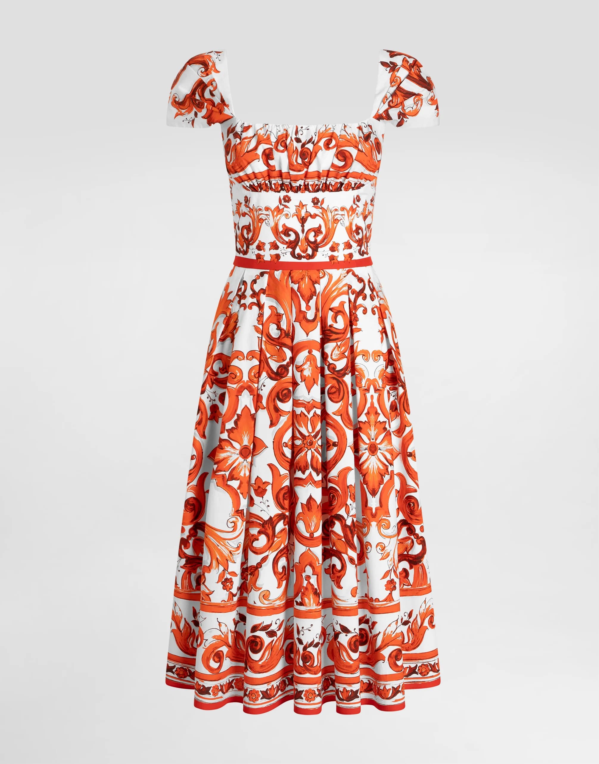 Dolce & Gabbana - Majolica-print poplin dress