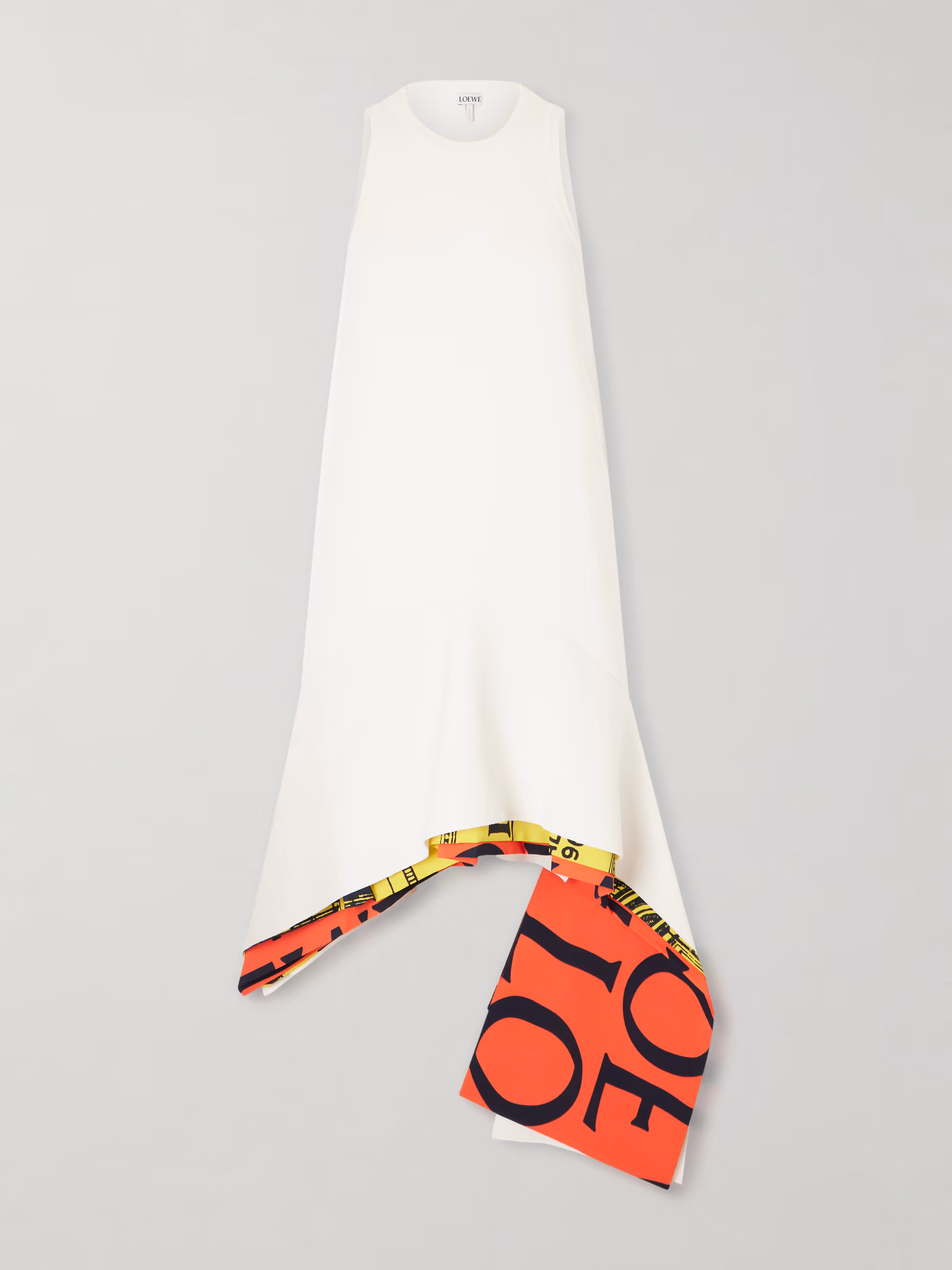 LOEWE - Asymmetrical layered woven midi dress