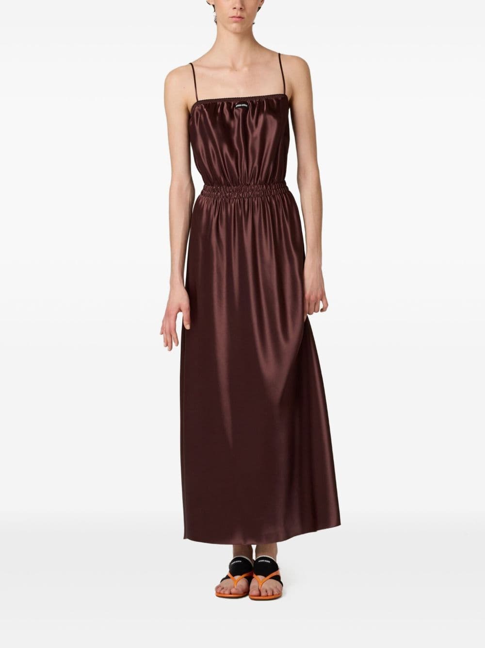 Miu Miu - Satin maxi dress