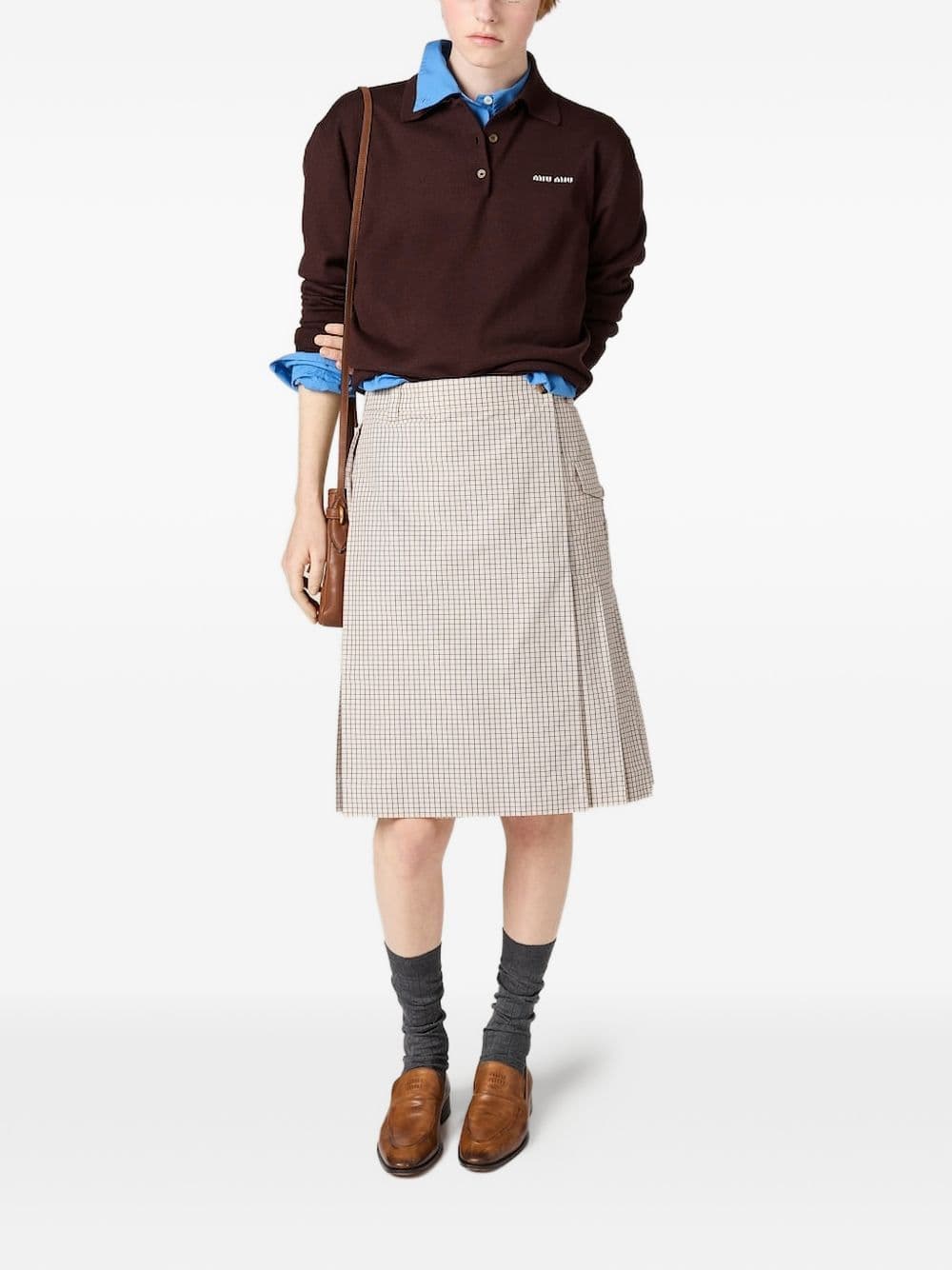 Miu Miu - wool knit polo shirt