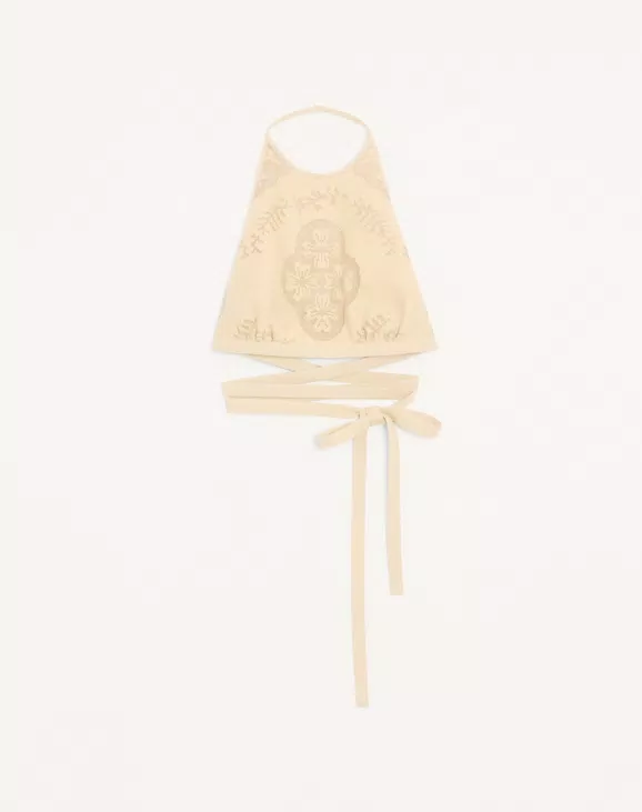 Valentino - Floral Stamp Blanket Top